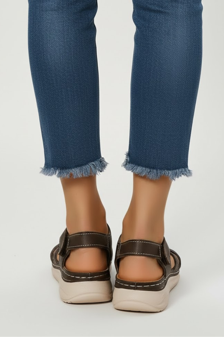 Women's Orthopedic Retro Buckle Strappy Sandals