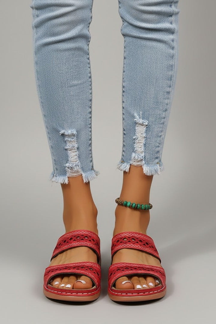 Women's Orthopedic Cutout Slide Sandals