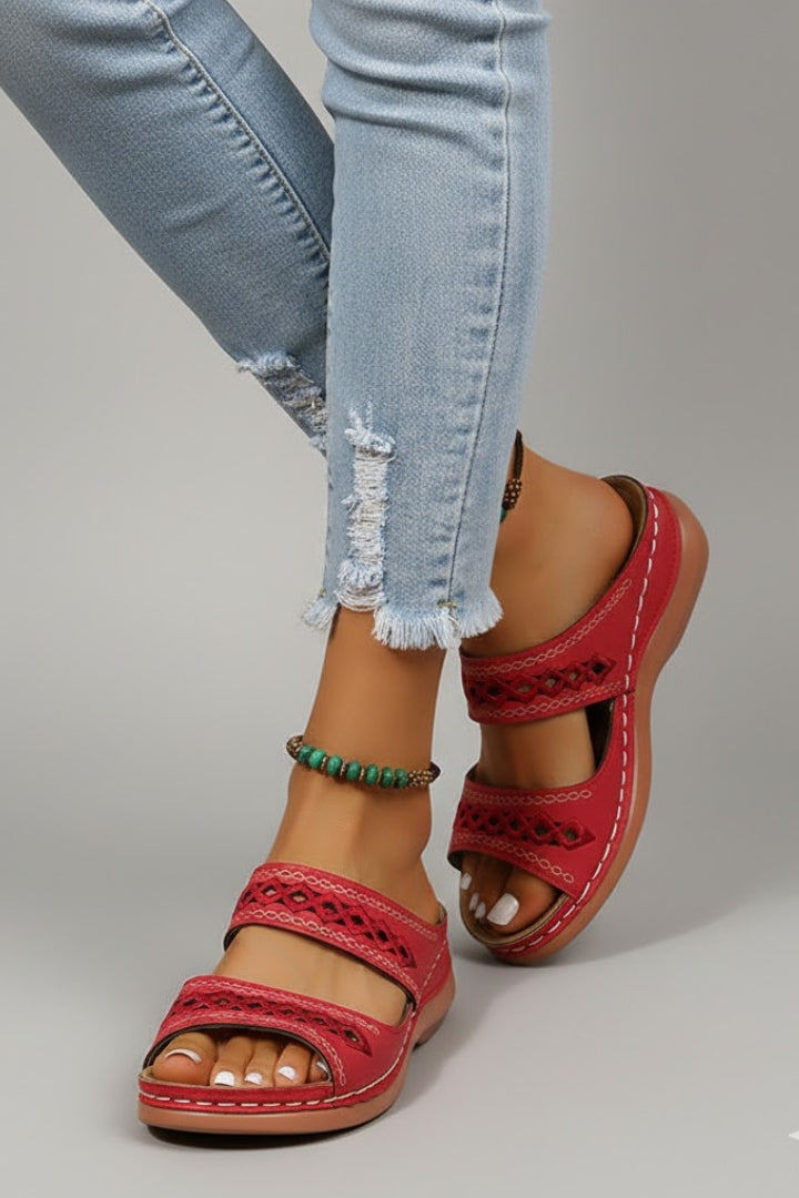 Women's Orthopedic Cutout Slide Sandals