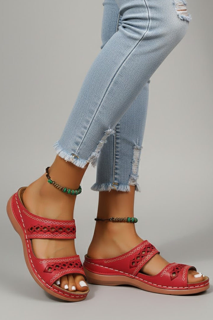 Women's Orthopedic Cutout Slide Sandals