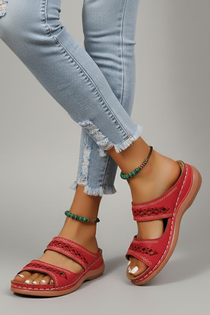 Women's Orthopedic Cutout Slide Sandals