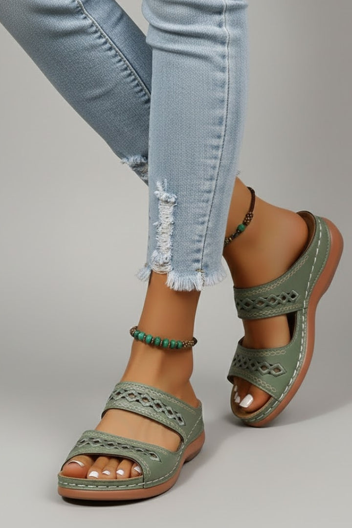 Women's Orthopedic Cutout Slide Sandals