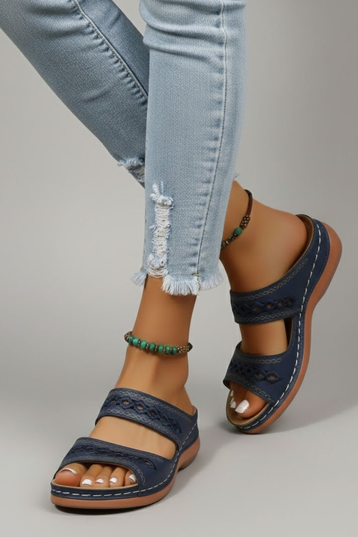 Women's Orthopedic Cutout Slide Sandals