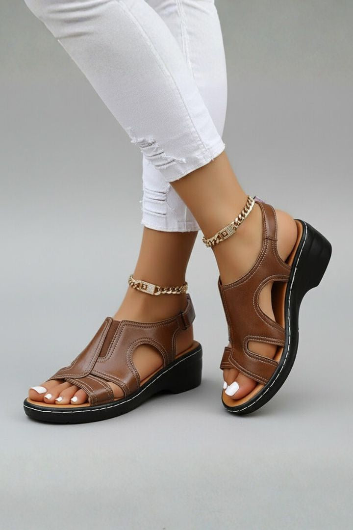 Women's Orthopedic Cutout Platform Sandals