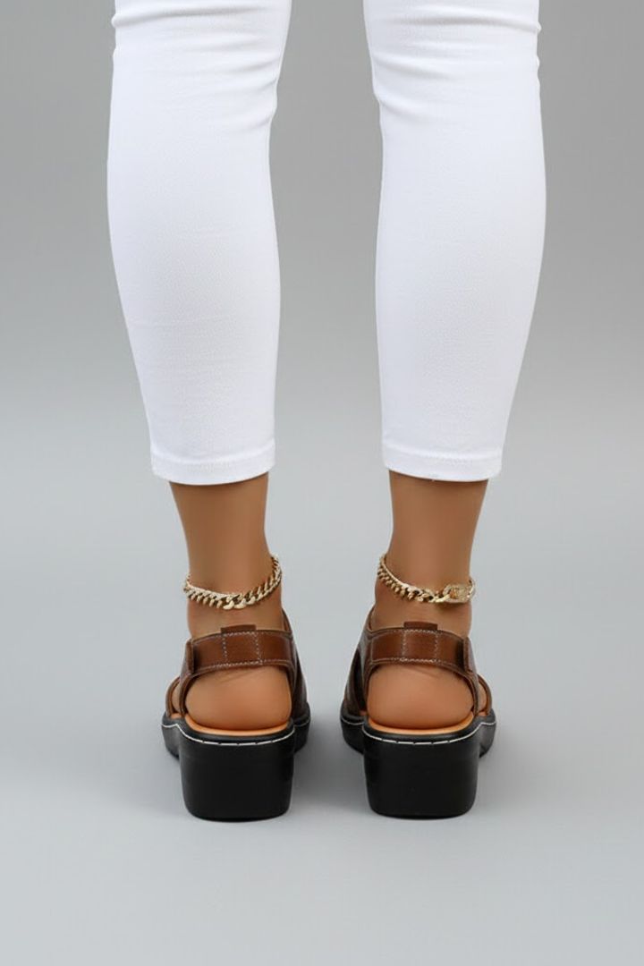Women's Orthopedic Cutout Platform Sandals
