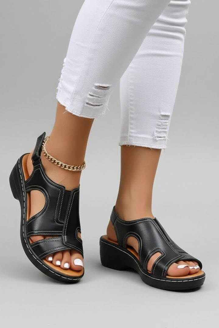 Women's Orthopedic Cutout Platform Sandals