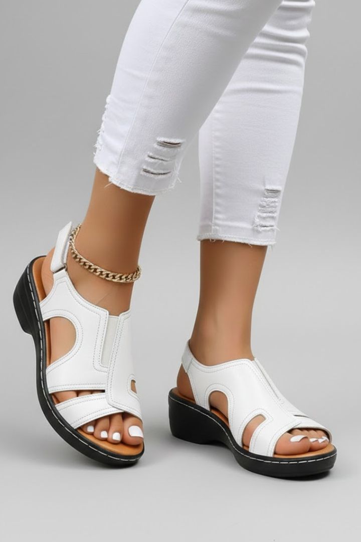 Women's Orthopedic Cutout Platform Sandals
