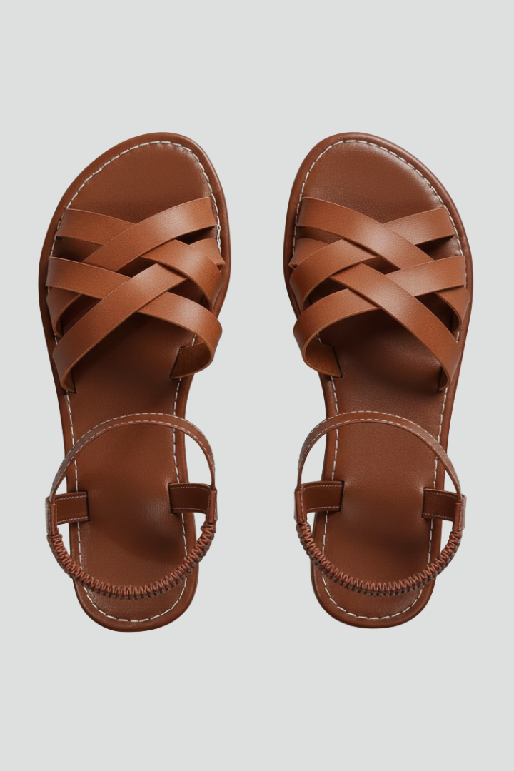 Women's Orthopedic Crisscross Ankle-Strap Sandals
