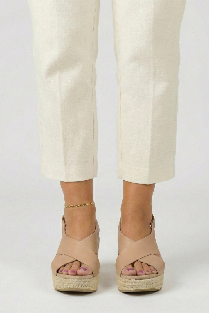 Women's Orthopedic Crossover Slingback Wedge Sandals