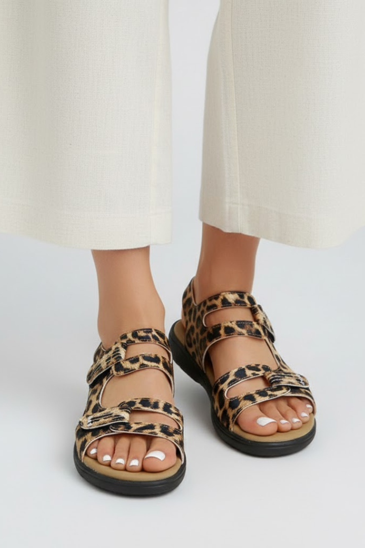 Women's Orthopedic Multi-Strap Low Heel Sandals