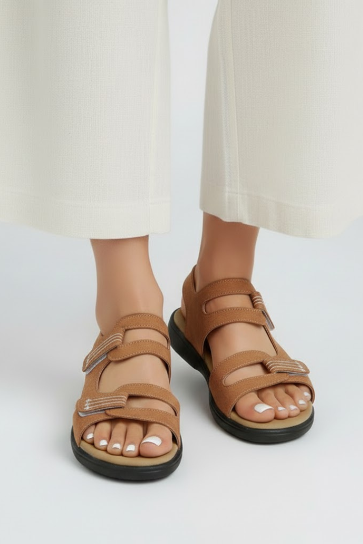 Women's Orthopedic Multi-Strap Low Heel Sandals