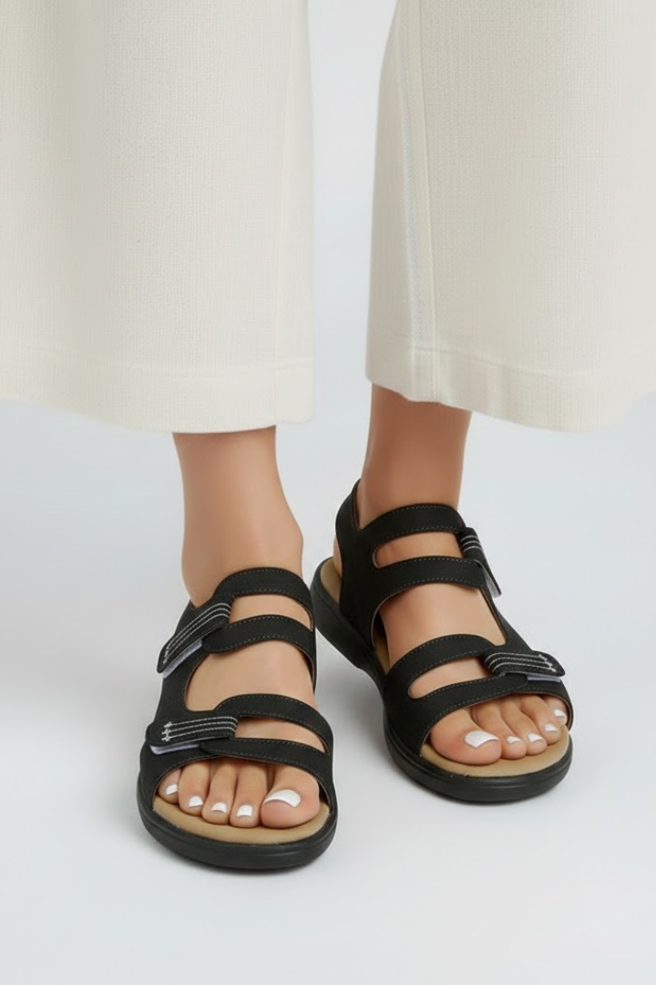 Women's Orthopedic Multi-Strap Low Heel Sandals