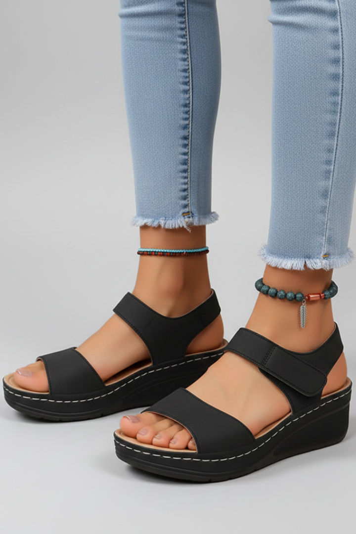 Women's Orthopedic Open-Toe Wedge Sandals