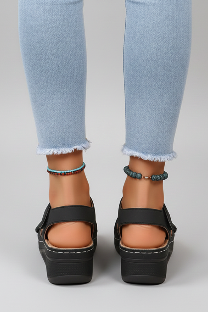 Women's Orthopedic Open-Toe Wedge Sandals