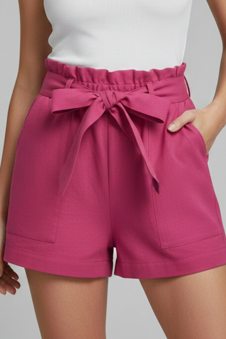 Women's Casual Shorts Tie Waist