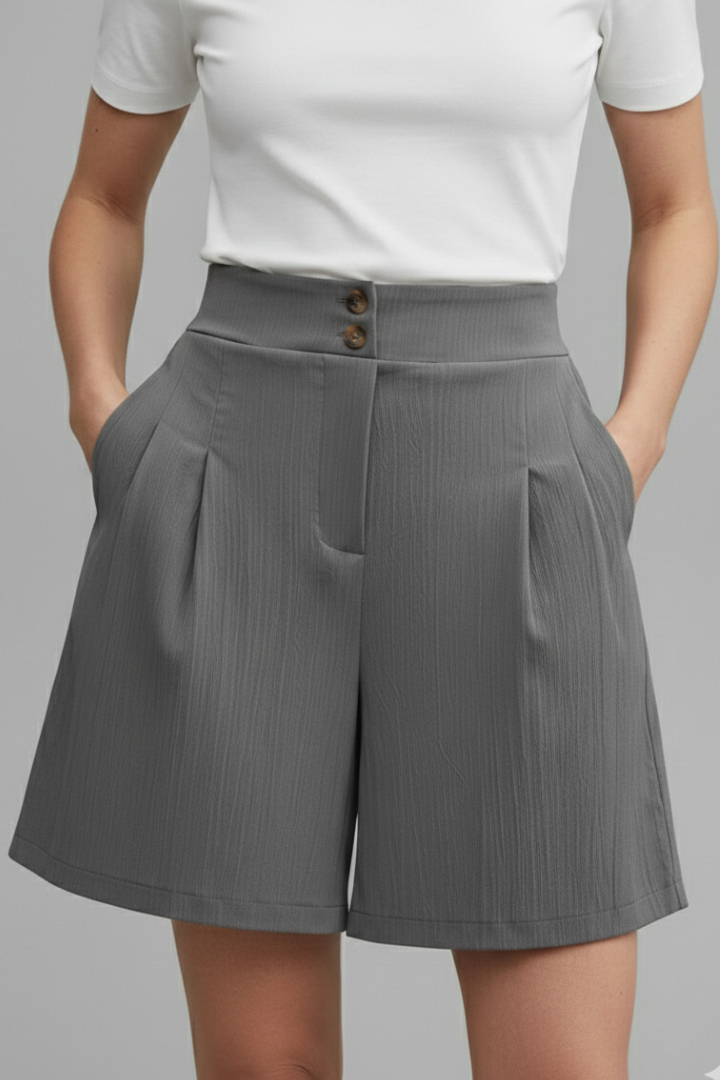 Women's High Waist Wide Leg Shorts