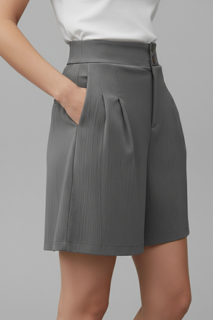 Women's High Waist Wide Leg Shorts
