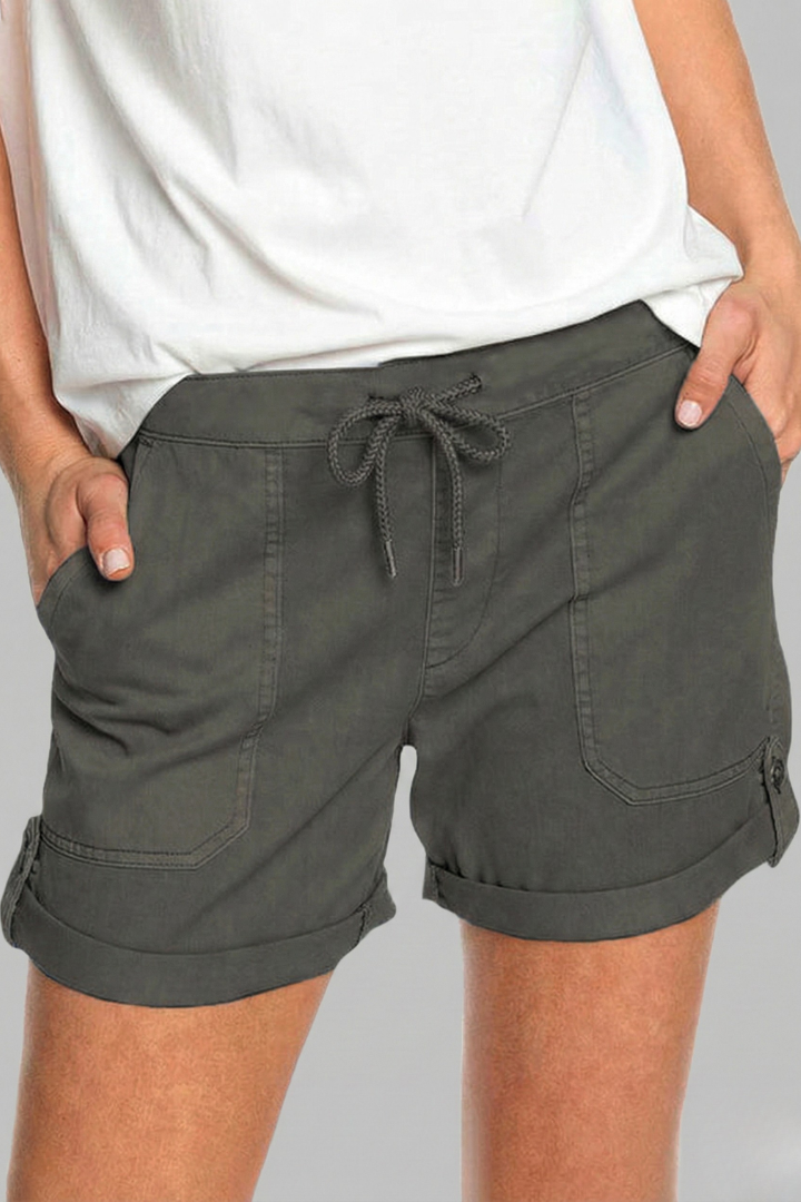 Women's Casual Drawstring Shorts with Pockets