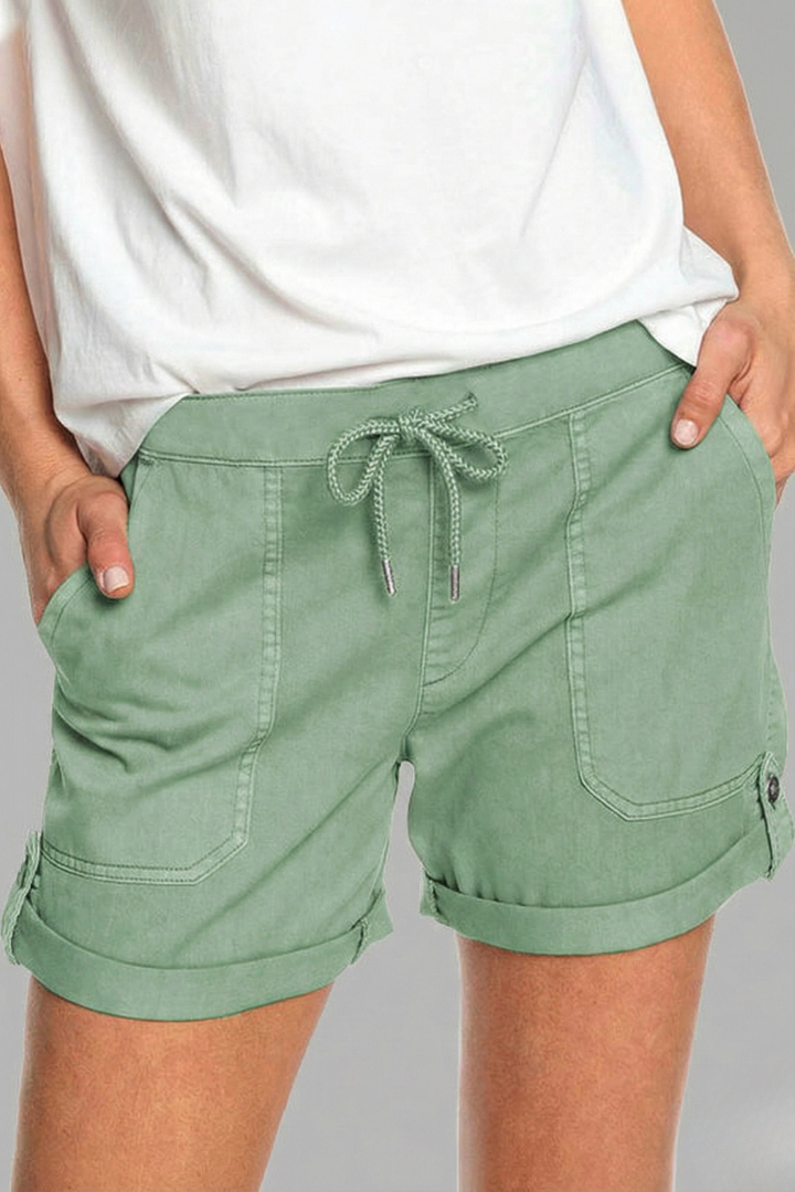 Women's Casual Drawstring Shorts with Pockets