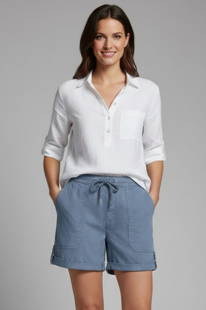 Women's Casual Drawstring Shorts with Pockets
