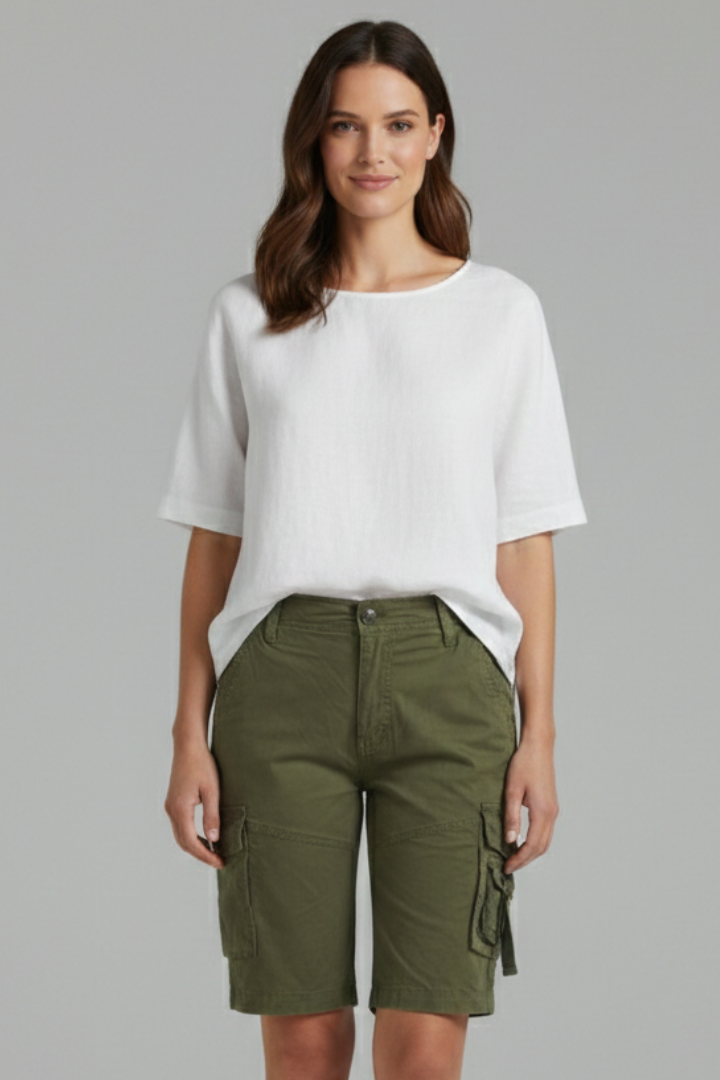 Women's Cargo Shorts with Utility Pockets