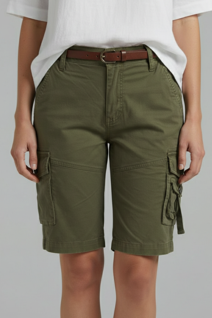 Women's Cargo Shorts with Utility Pockets