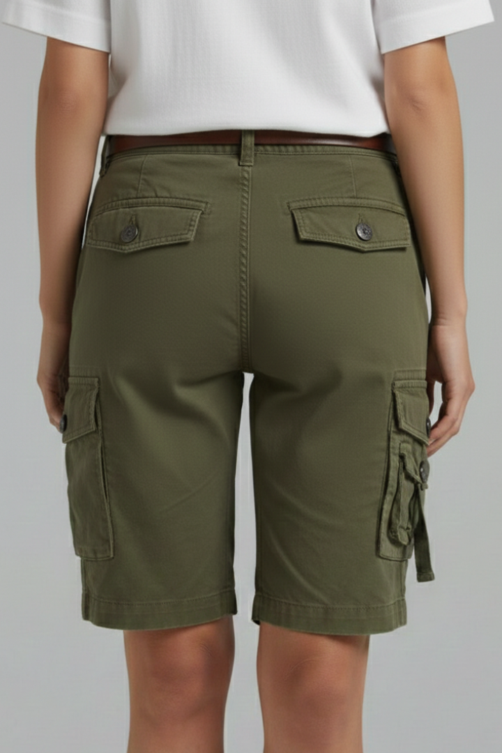 Women's Cargo Shorts with Utility Pockets