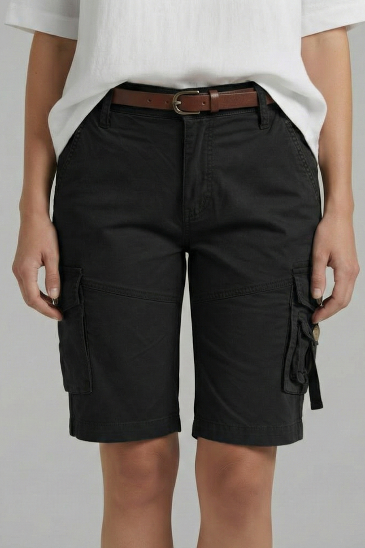 Women's Cargo Shorts with Utility Pockets