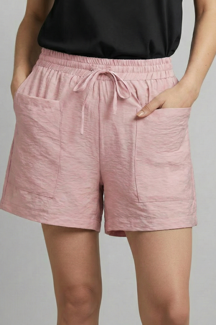 Women's Elastic Waist Shorts Drawstring