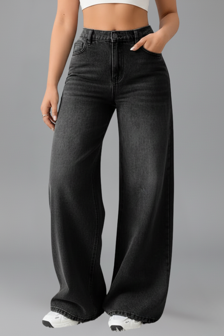 Women's High Rise Wide Leg Jeans