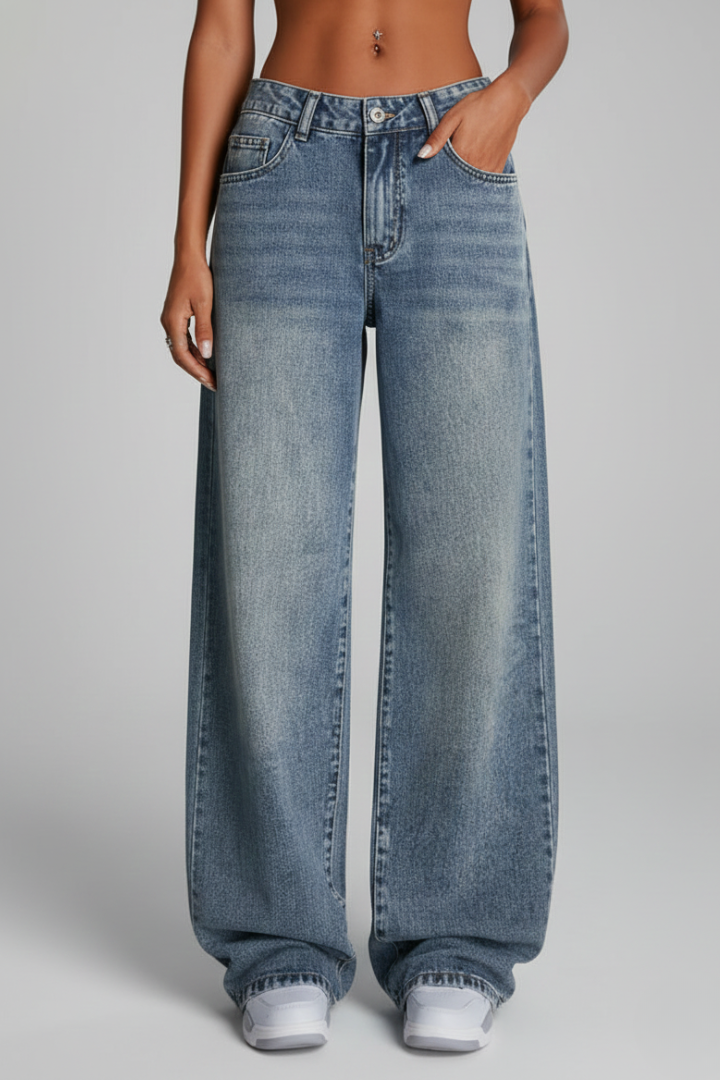 Women's Relaxed Wide Leg Jeans