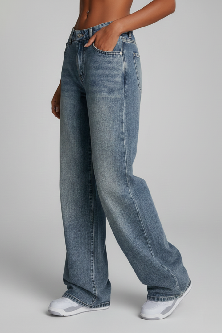 Women's Relaxed Wide Leg Jeans