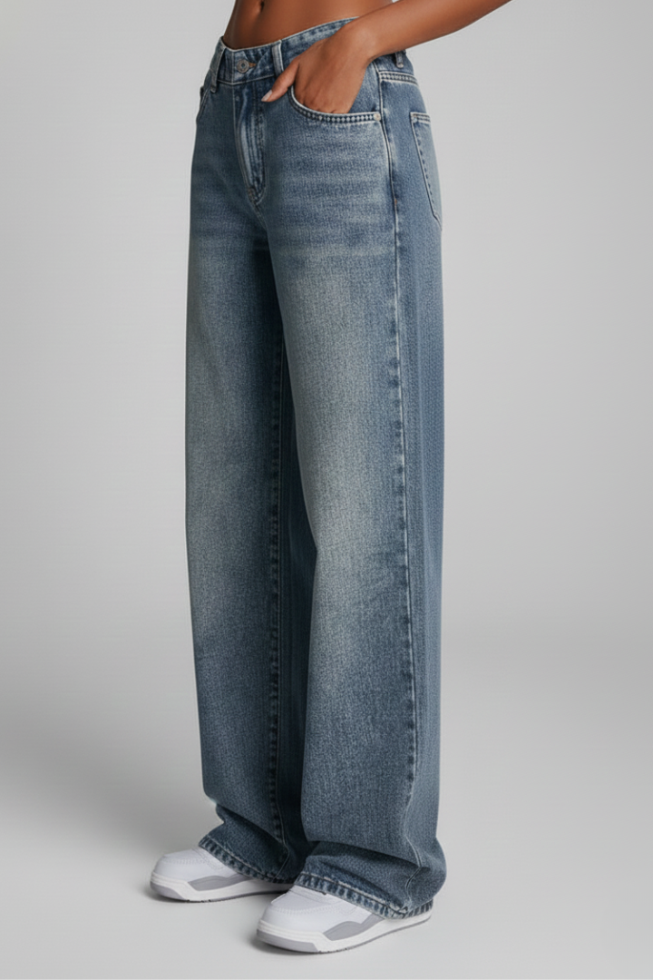 Women's Relaxed Wide Leg Jeans