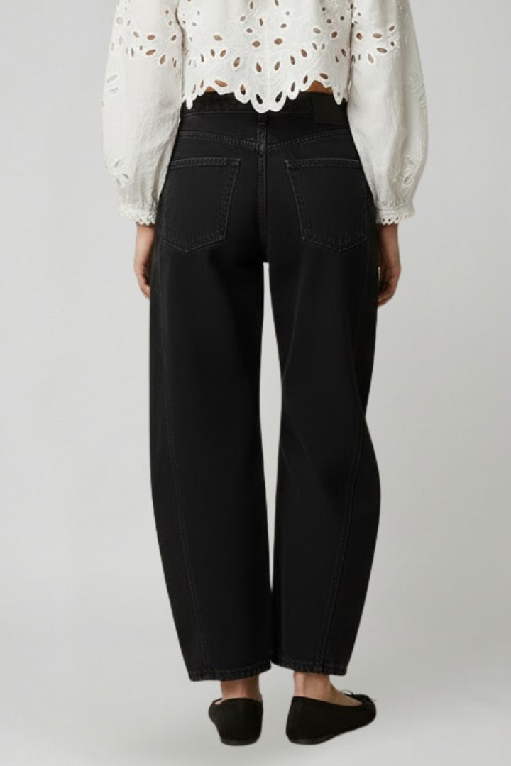 Women's High Waist Stretch Wide Leg Jeans