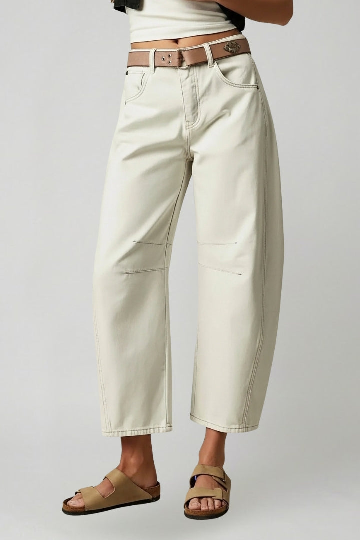 Women's High Waist Stretch Wide Leg Jeans