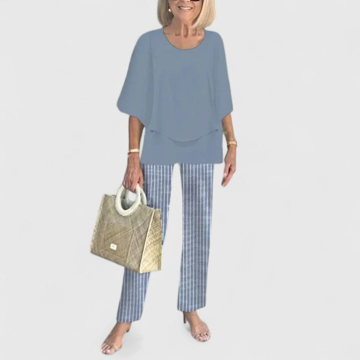 Women's Printed Two Piece Pants Set