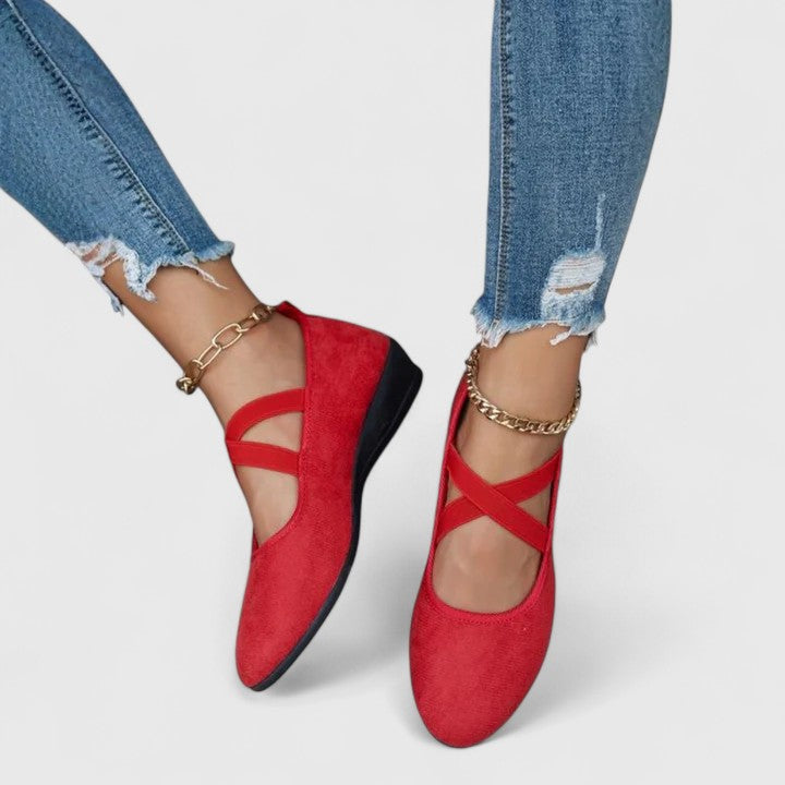 Women's Orthopedic Cross-Strap Flats