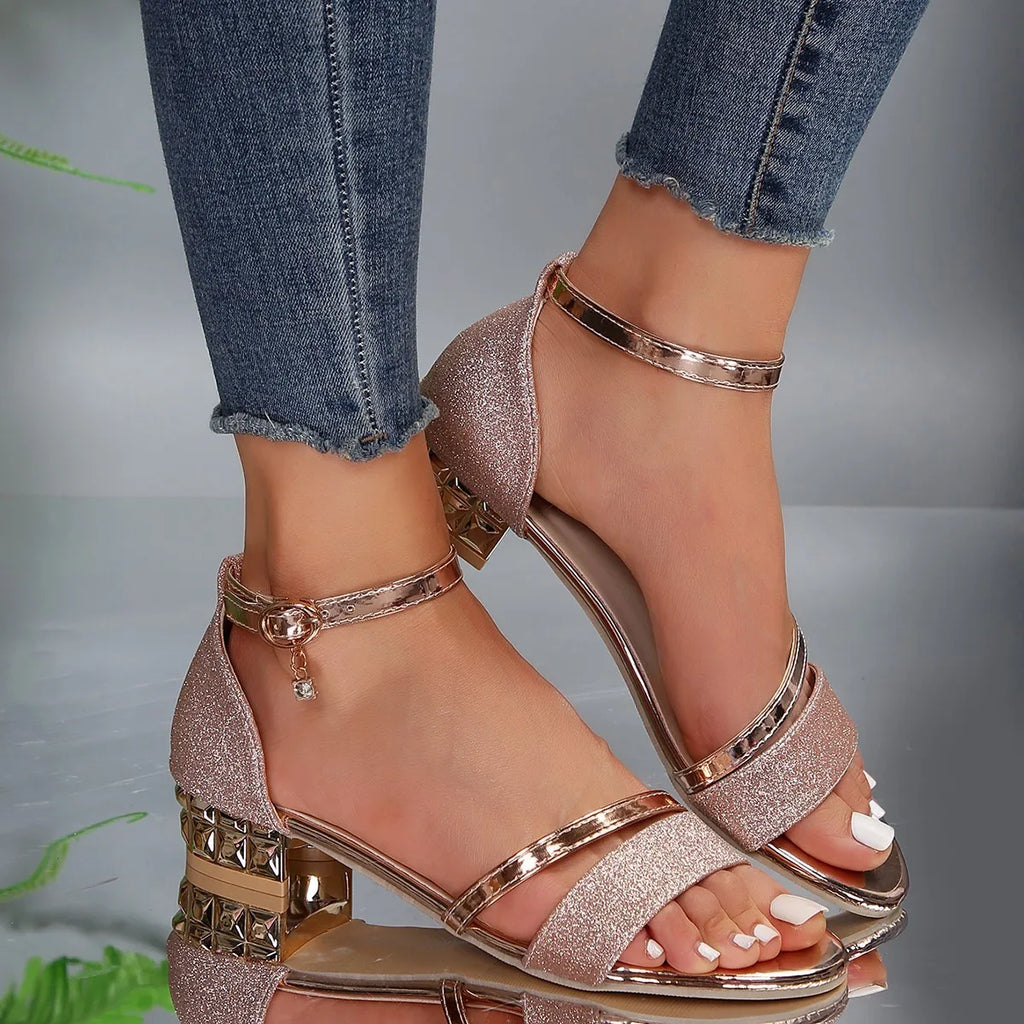 Women's Ankle Strap Heels Open Toe