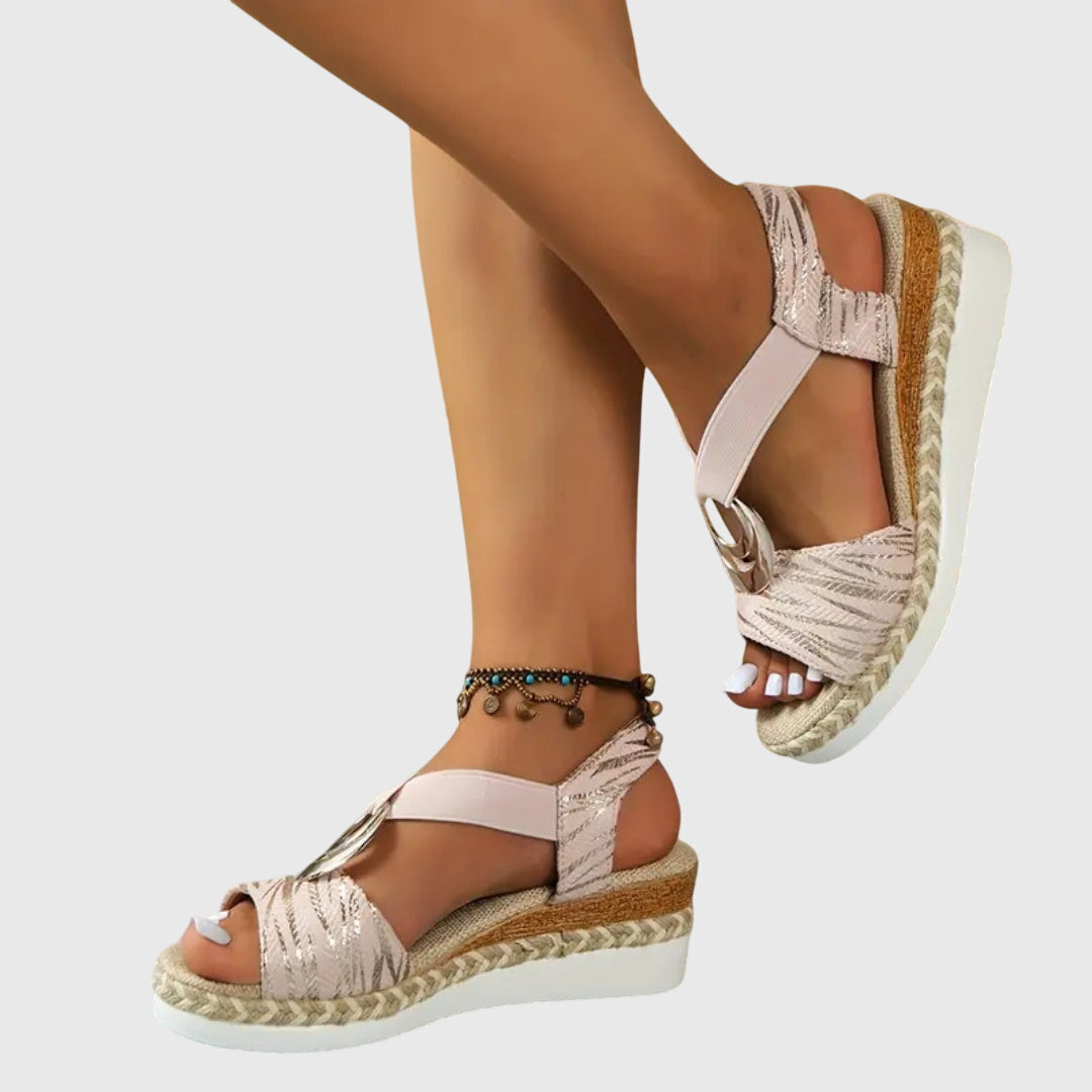 Women's Orthopedic Buckle-Strap Elevated Sandals