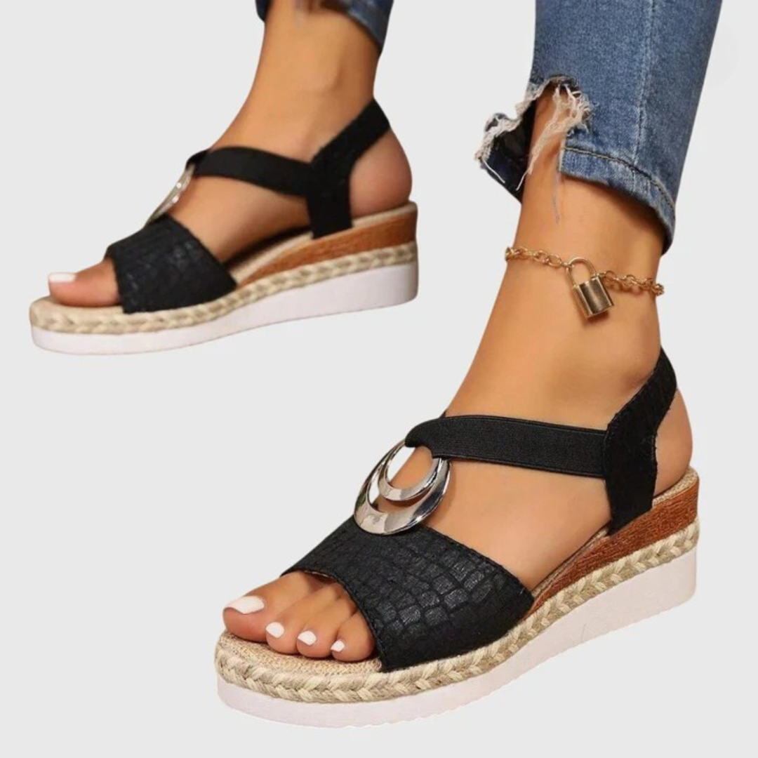 Women's Orthopedic Buckle-Strap Elevated Sandals