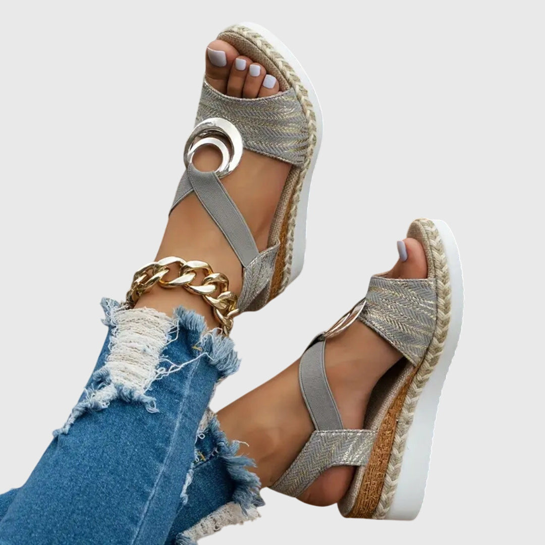 Women's Orthopedic Buckle-Strap Elevated Sandals