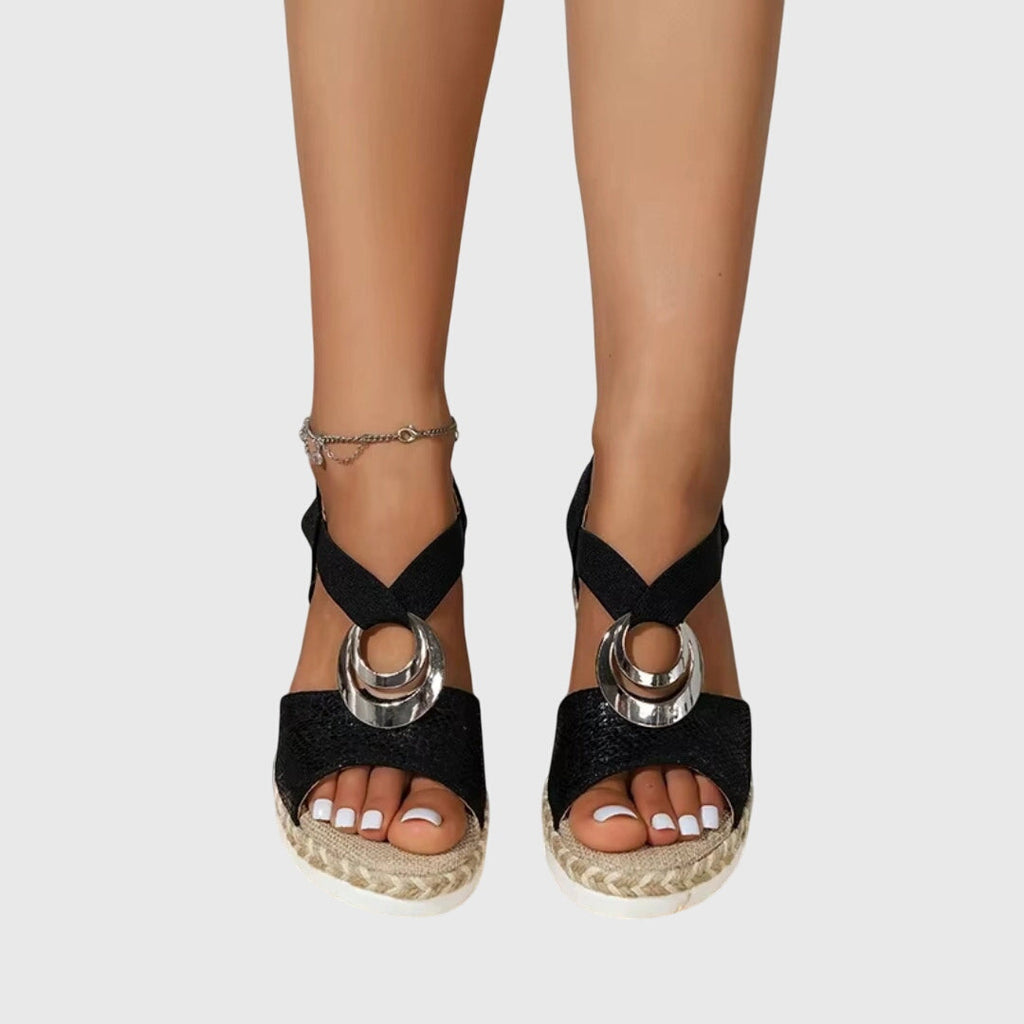 Women's Orthopedic Buckle-Strap Elevated Sandals