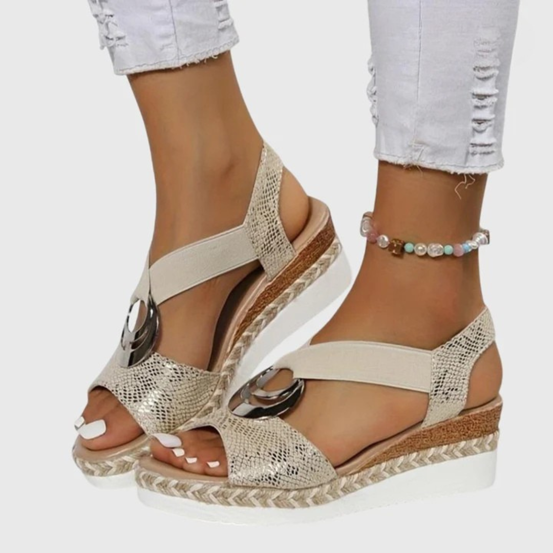 Women's Orthopedic Buckle-Strap Elevated Sandals