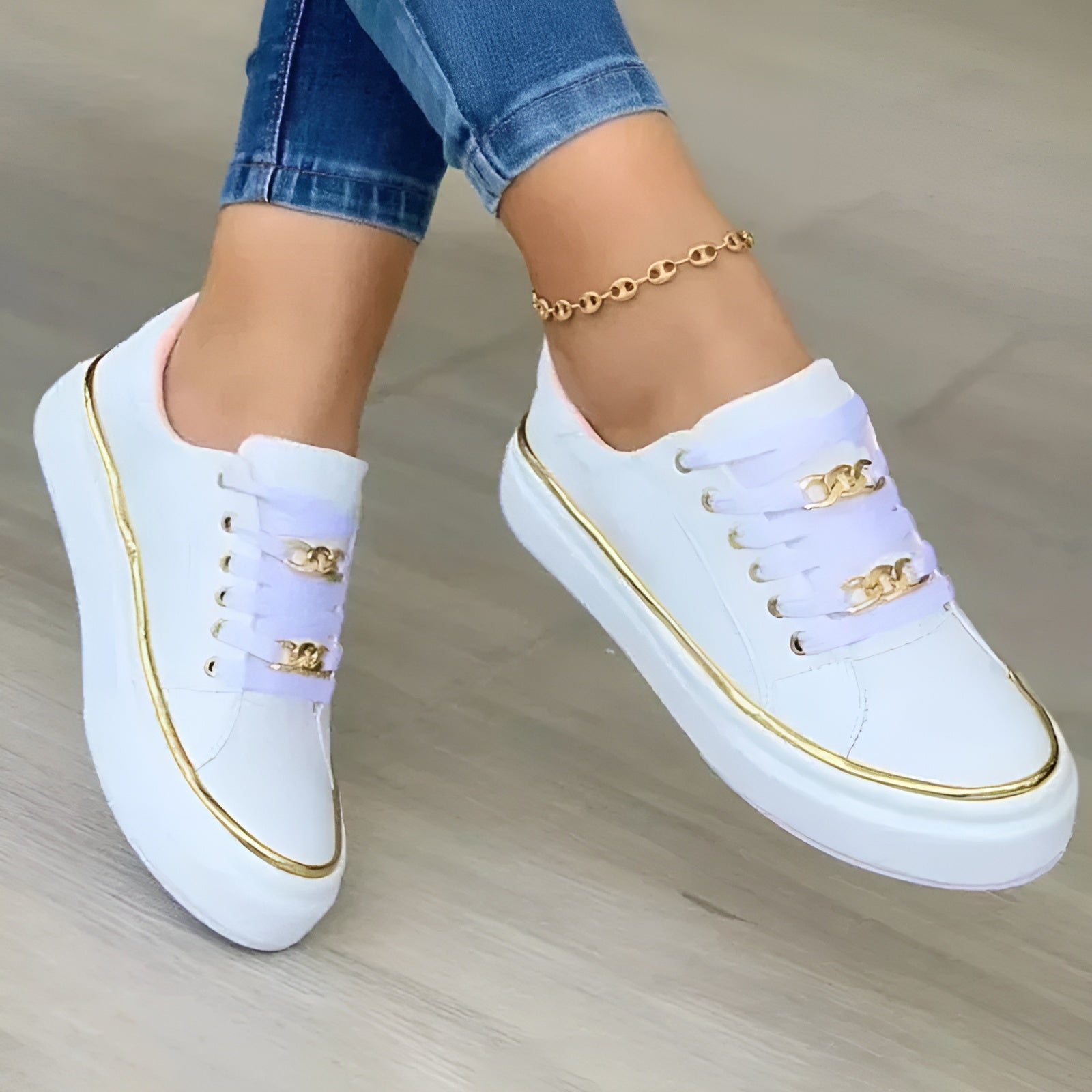 Women's Orthopedic Platform Lace-Up Sneakers