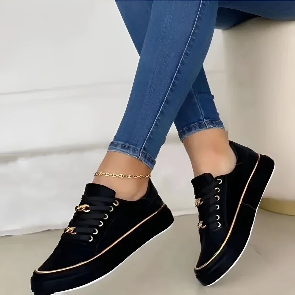 Women's Orthopedic Platform Lace-Up Sneakers
