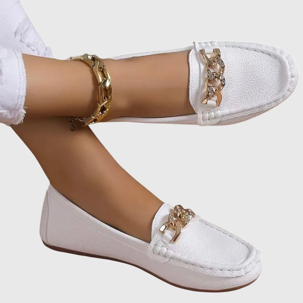 Women's Orthopedic Chain-Detail Loafers
