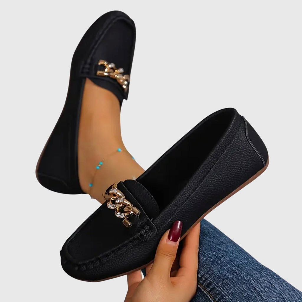 Women's Orthopedic Chain-Detail Loafers