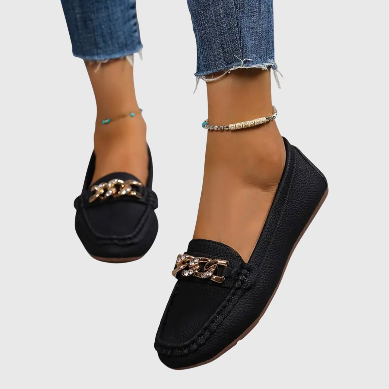Women's Orthopedic Chain-Detail Loafers