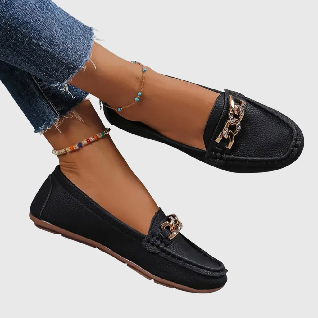 Women's Orthopedic Chain-Detail Loafers