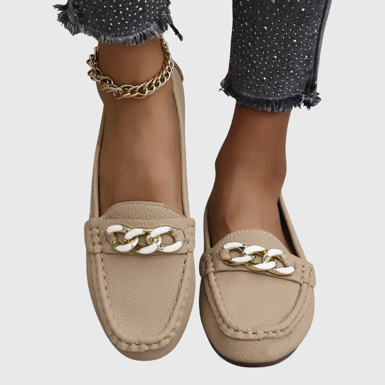 Women's Orthopedic Chain-Detail Loafers